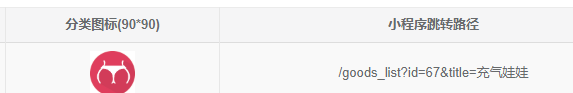 小程序首页分类图标设置成商品二级分类后不能点击